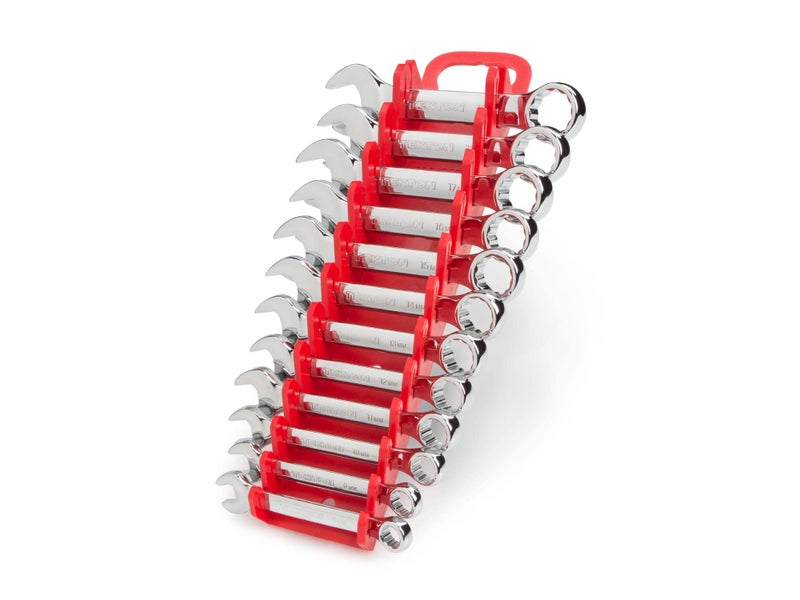 TEKTON Stubby Combination Wrench Set with Holder, 12-Piece (8 - 19 mm) | WRN01170 - Image 2